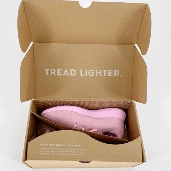 Allbirds Girls Smallbirds Wool Runner Sneakers Pink Shoes Kids - Picture 2 of 12